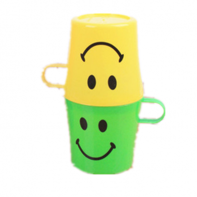 Creative Plastic Smile-face Cup Cute Smile-face Cup Kid's Teeth-brush Cup BH-414