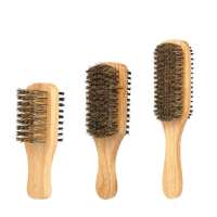 Magic Wooden Hair Brush With Boar Bristle In Different Size And Double Side